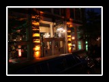 Uplighting outdoors at Tresca